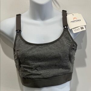 New with Tags - Momcozy Charcoal Gray Women's Maternity Bra, Size Small